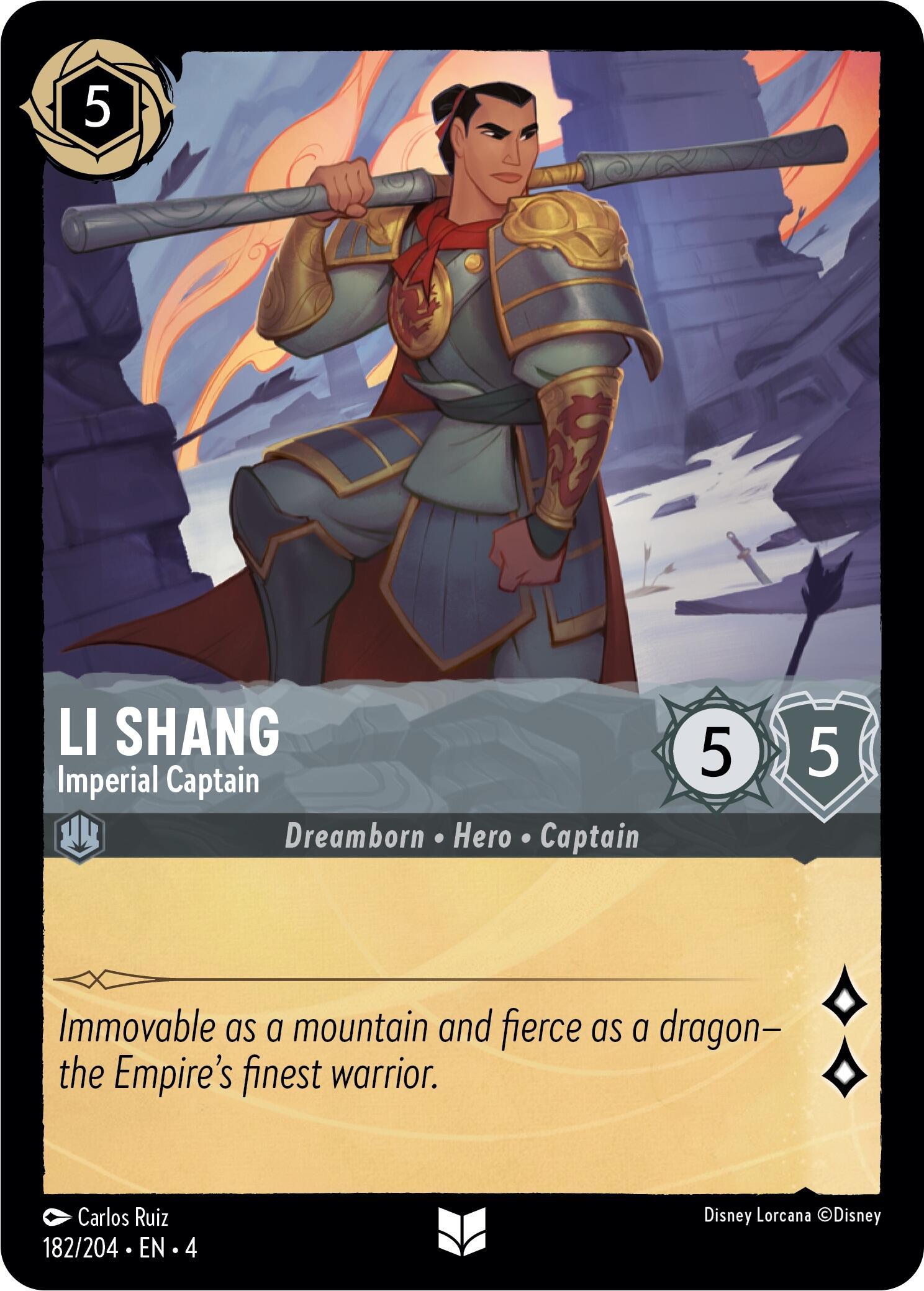 Li Shang - Imperial Captain (182/204) [Ursula's Return] - Trinity Hobby