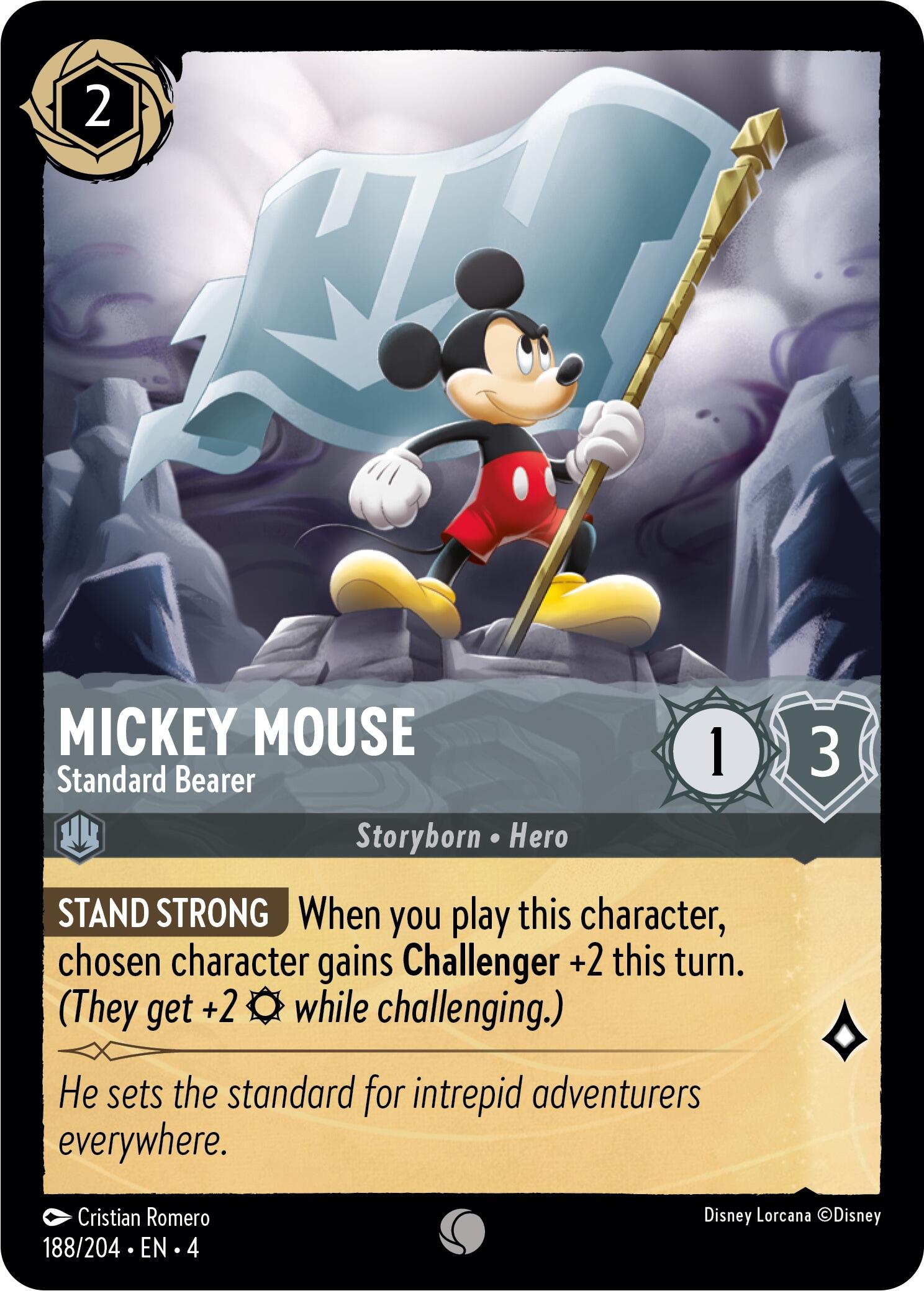 Mickey Mouse - Standard Bearer (188/204) [Ursula's Return] - Trinity Hobby