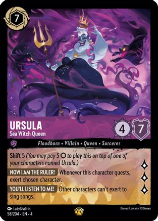 Ursula - Sea Witch Queen (58/204) - [Ursulas Return] - Trinity Hobby