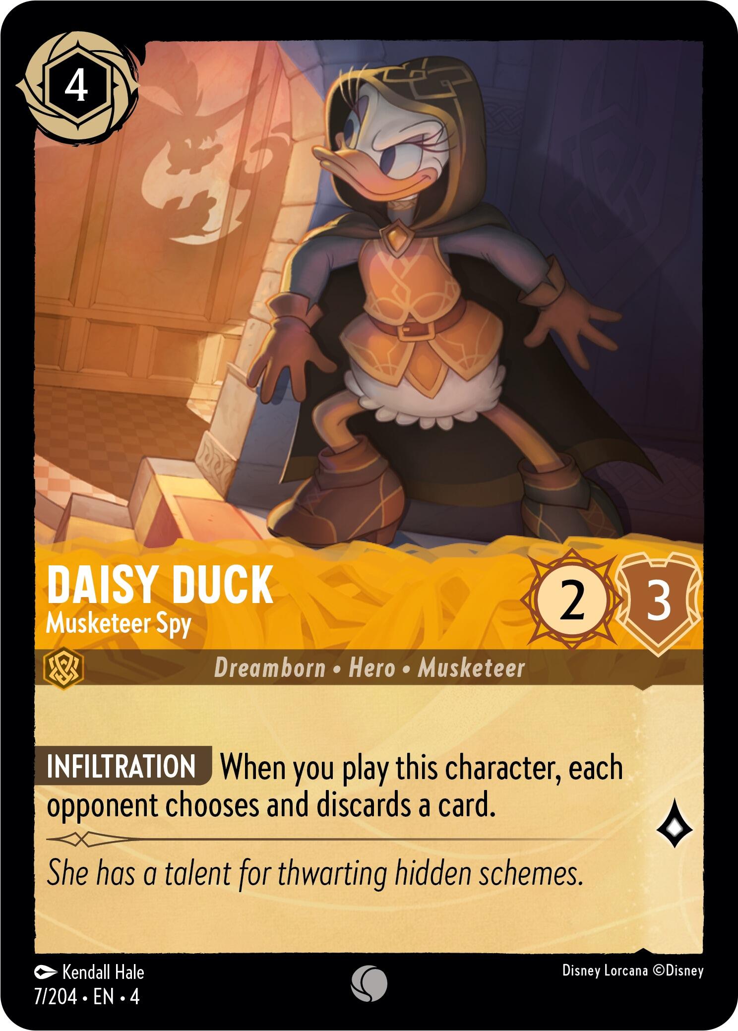 Daisy Duck - Musketeer Spy (7/204) [Ursula's Return] - Trinity Hobby