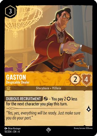 Gaston - Despicable Dealer (10/204) [Ursula's Return] - Trinity Hobby