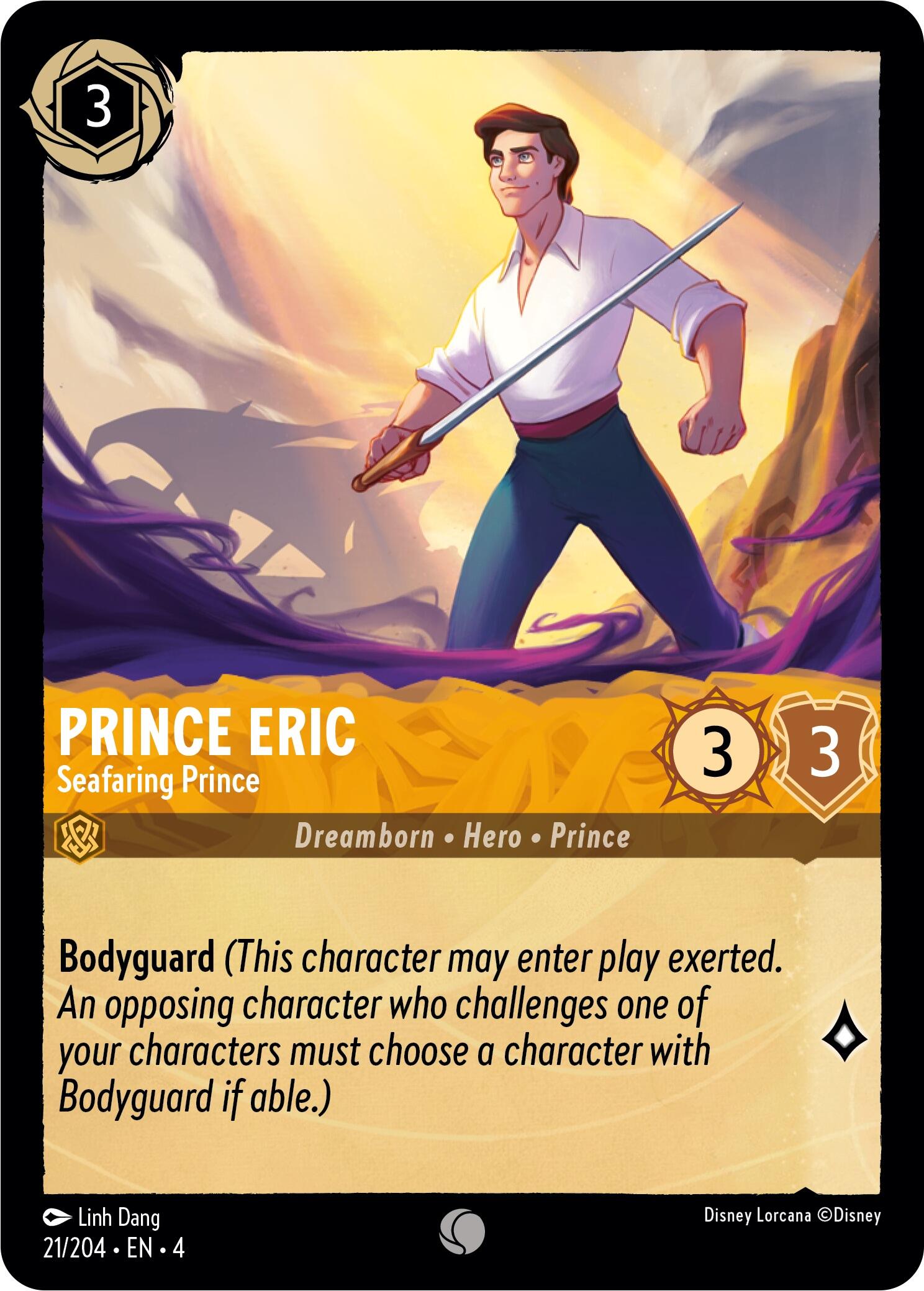Prince Eric - Seafaring Prince (21/204) [Ursula's Return] - Trinity Hobby