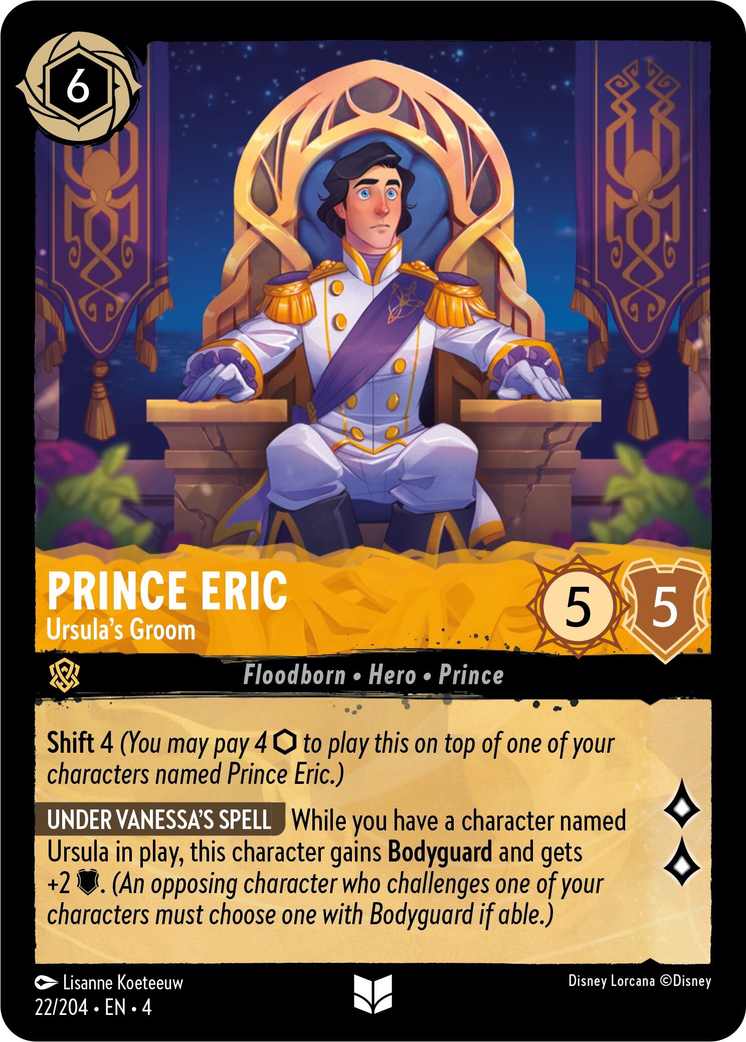 Prince Eric - Ursula's Groom (22/204) [Ursula's Return] - Trinity Hobby