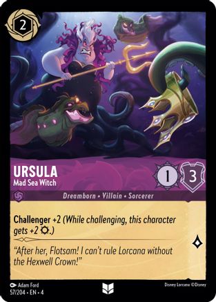 Ursula - Mad Sea Witch (57/204) [Ursula's Return] - Trinity Hobby