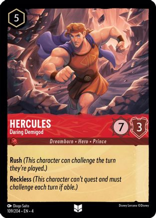 Hercules - Daring Demigod (109/204) [Ursula's Return] - Trinity Hobby