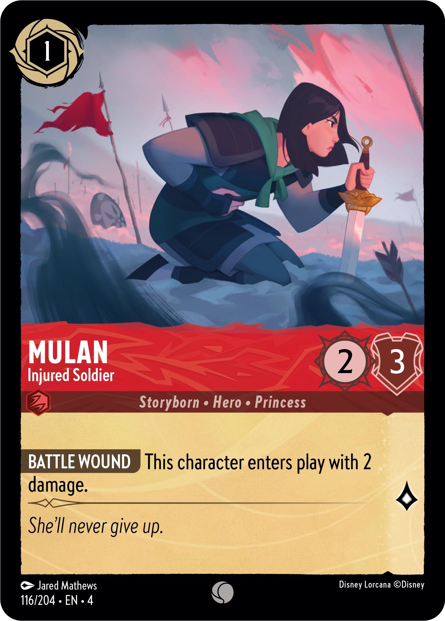 Mulan - Injured Soldier (116/204) [Ursula's Return] - Trinity Hobby