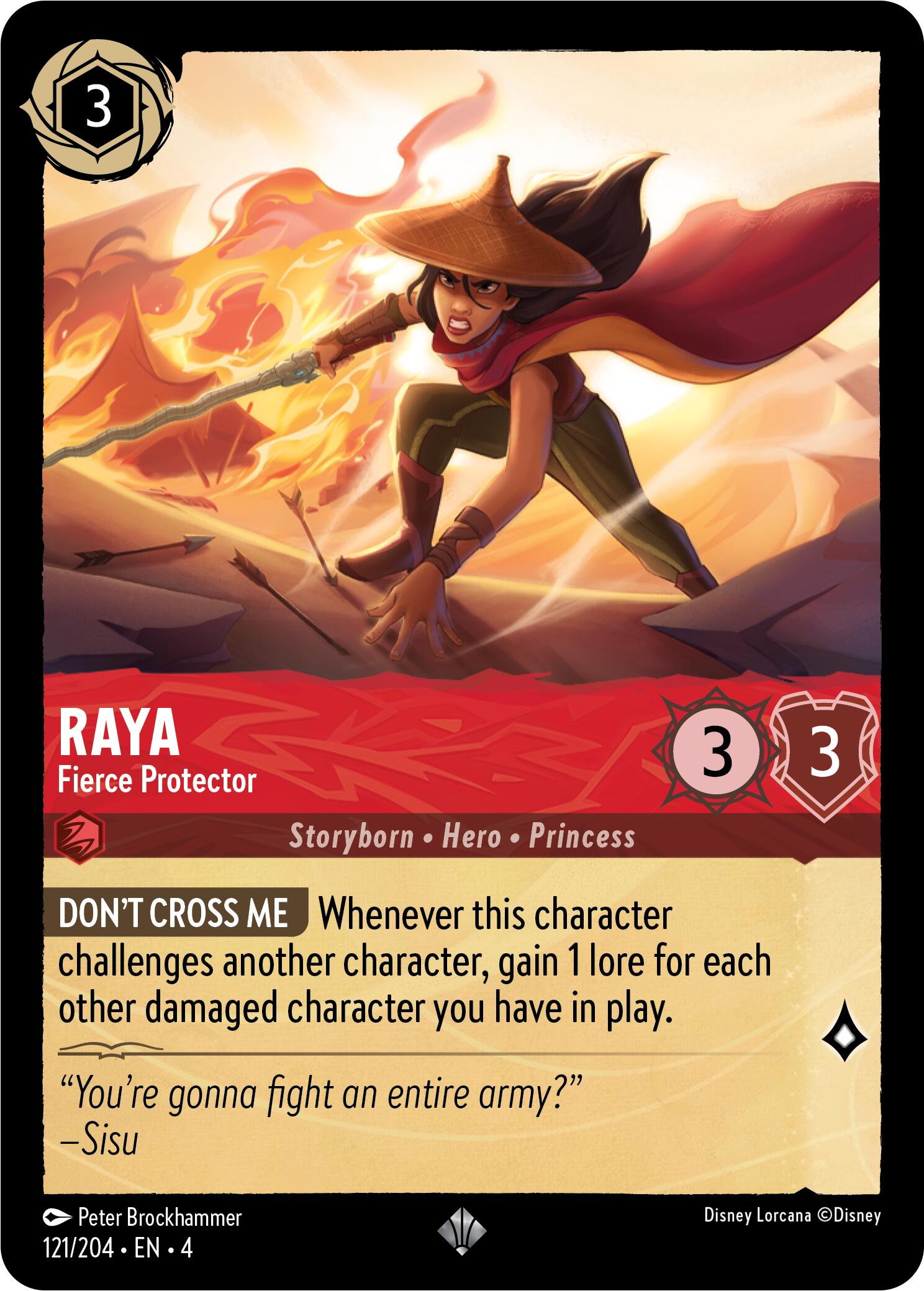 Raya - Fierce Protector (121/204) [Ursula's Return] - Trinity Hobby