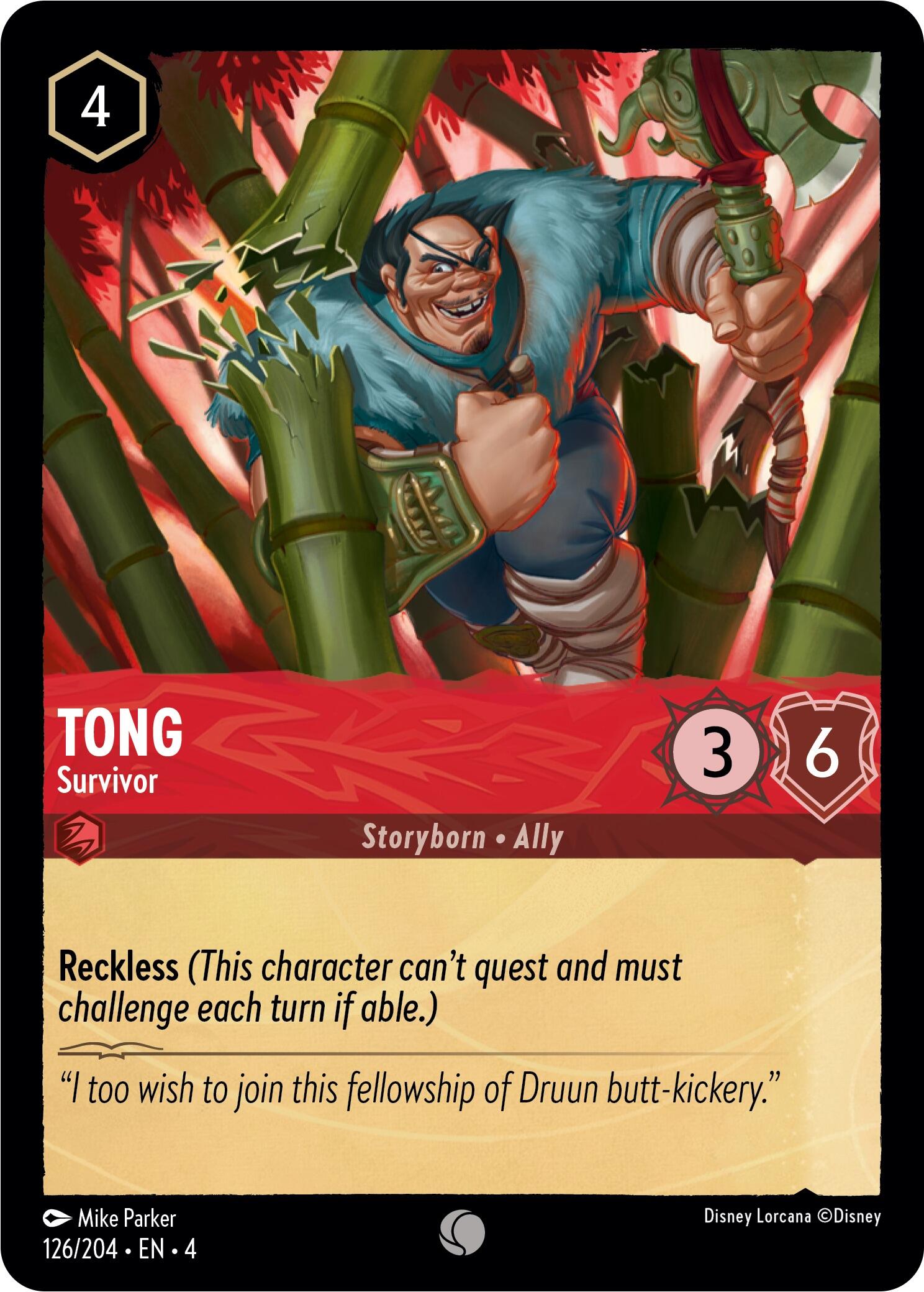 Tong - Survivor (126/204) [Ursula's Return] - Trinity Hobby