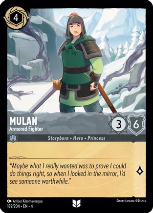 Mulan - Armored Fighter (189/204) [Ursula's Return] - Trinity Hobby