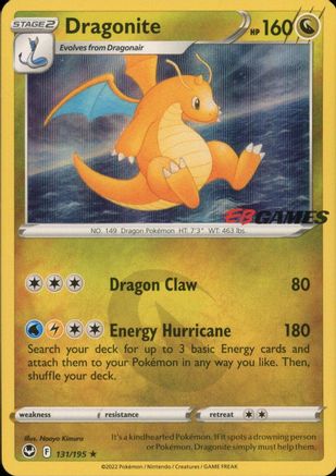 Dragonite (EB Games Exclusive) - (131/195) Holofoil [Miscellaneous Cards & Products]