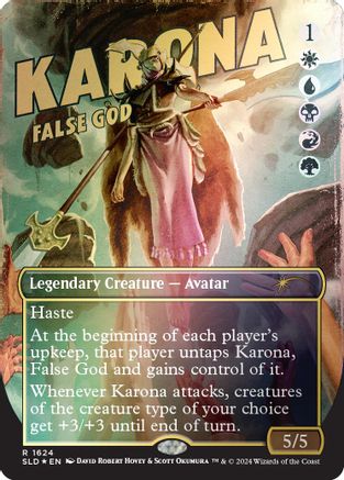 Karona, False God (Rainbow Foil) (SLD-1624) - [Secret Lair Drop Series] Foil - Trinity Hobby