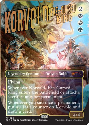 Korvold, Fae-Cursed King (Rainbow Foil) (SLD-1625) - [Secret Lair Drop Series] Foil - Trinity Hobby