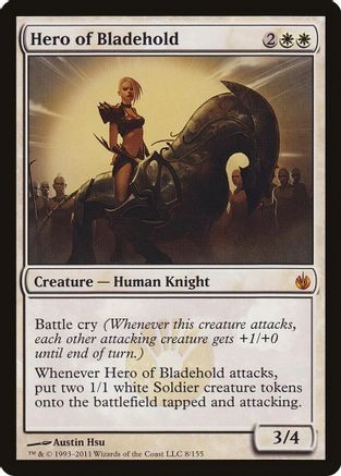 Hero of Bladehold (Mirrodin Besieged)  (OVER-008) - [Oversize Cards]