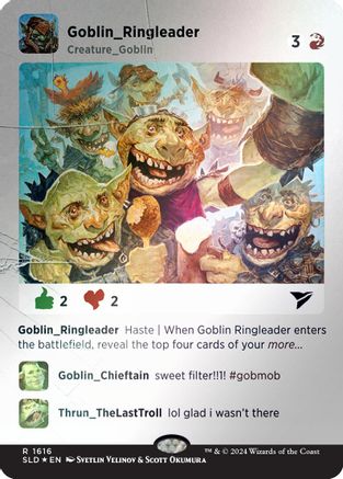 Goblin Ringleader (Rainbow Foil) (SLD-1616) - [Secret Lair Drop Series] Foil - Trinity Hobby