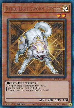 Ryko, Lightsworn Hunter (PUR) [RA02-EN003] Prismatic Ultimate Rare - Trinity Hobby