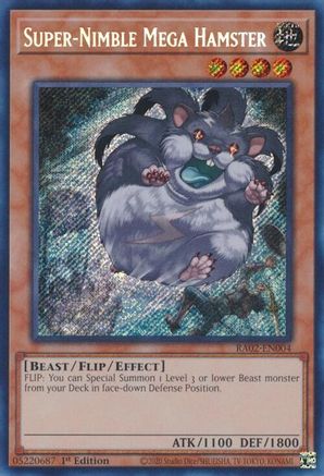 Super-Nimble Mega Hamster (Secret Rare) [RA02-EN004] Secret Rare - Trinity Hobby
