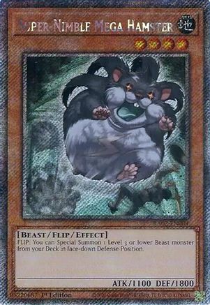 Super-Nimble Mega Hamster (Platinum Secret Rare) [RA02-EN004] Platinum Secret Rare - Trinity Hobby