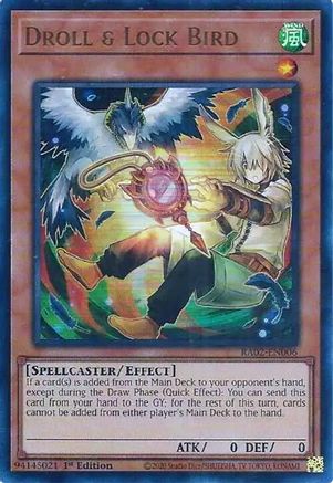 Droll & Lock Bird (Alternate Art) (UR) [RA02-EN006] Ultra Rare - Trinity Hobby
