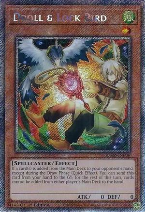 Droll & Lock Bird (Alternate Art) (Platinum Secret Rare) [RA02-EN006] Platinum Secret Rare - Trinity Hobby
