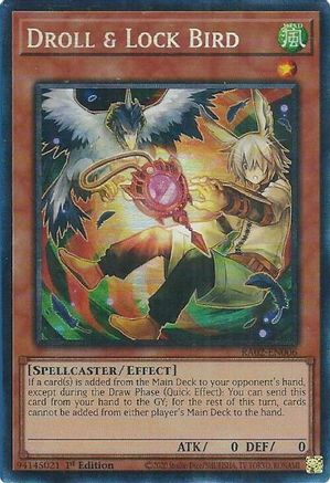 Droll & Lock Bird (Alternate Art) (PCR) [RA02-EN006] Prismatic Collector's Rare - Trinity Hobby