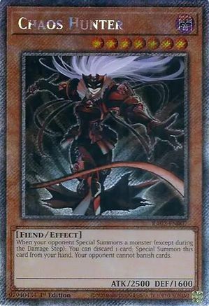 Chaos Hunter (Platinum Secret Rare) [RA02-EN007] Platinum Secret Rare - Trinity Hobby