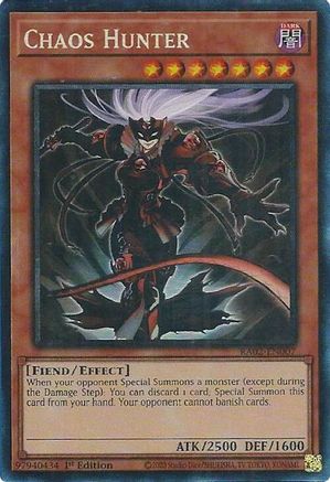 Chaos Hunter (PCR) [RA02-EN007] Prismatic Collector's Rare - Trinity Hobby
