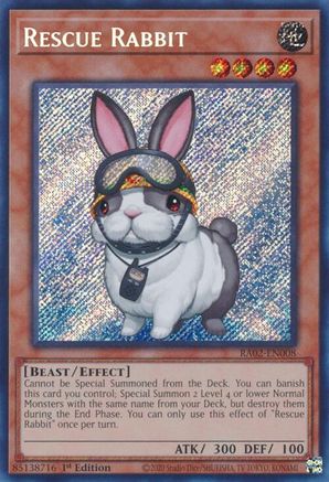 Rescue Rabbit (Secret Rare) [RA02-EN008] Secret Rare - Trinity Hobby
