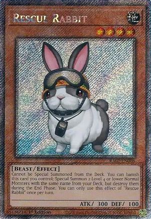 Rescue Rabbit (Platinum Secret Rare) [RA02-EN008] Platinum Secret Rare - Trinity Hobby