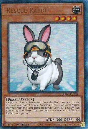 Rescue Rabbit (PUR) [RA02-EN008] Prismatic Ultimate Rare - Trinity Hobby