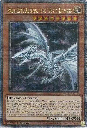 Blue-Eyes Alternative White Dragon (Quarter Century Secret Rare) [RA02-EN010] Quarter Century Secret Rare - Trinity Hobby