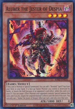 Aluber the Jester of Despia [RA02-EN016] Super Rare - Trinity Hobby
