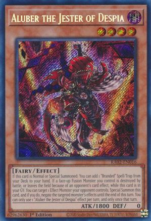 Aluber the Jester of Despia (Secret Rare) [RA02-EN016] Secret Rare - Trinity Hobby