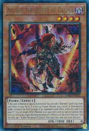 Aluber the Jester of Despia (PUR) [RA02-EN016] Prismatic Ultimate Rare - Trinity Hobby