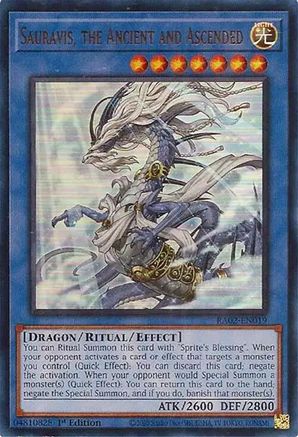Sauravis, the Ancient and Ascended (UR) [RA02-EN019] Ultra Rare - Trinity Hobby