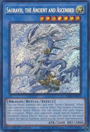 Sauravis, the Ancient and Ascended (Secret Rare) [RA02-EN019] Secret Rare - Trinity Hobby