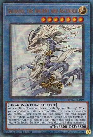 Sauravis, the Ancient and Ascended (PUR) [RA02-EN019] Prismatic Ultimate Rare - Trinity Hobby