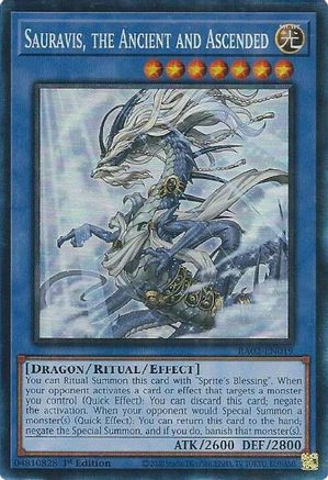 Sauravis, the Ancient and Ascended (PCR) [RA02-EN019] Prismatic Collector's Rare - Trinity Hobby