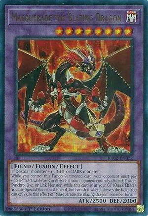 Masquerade the Blazing Dragon (UR) [RA02-EN022] Ultra Rare - Trinity Hobby