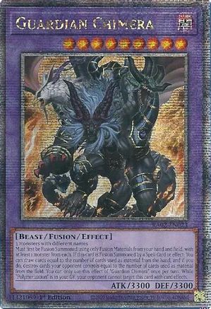 Guardian Chimera (Quarter Century Secret Rare) [RA02-EN023] Quarter Century Secret Rare - Trinity Hobby