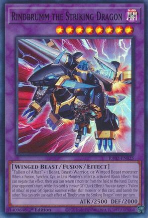 Rindbrumm the Striking Dragon [RA02-EN025] Super Rare - Trinity Hobby