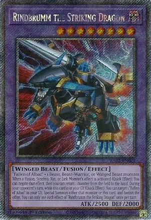 Rindbrumm the Striking Dragon (Platinum Secret Rare) [RA02-EN025] Platinum Secret Rare - Trinity Hobby