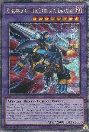 Rindbrumm the Striking Dragon (Quarter Century Secret Rare) [RA02-EN025] Quarter Century Secret Rare - Trinity Hobby