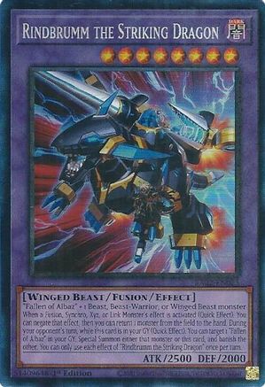 Rindbrumm the Striking Dragon (PCR) [RA02-EN025] Prismatic Collector's Rare - Trinity Hobby