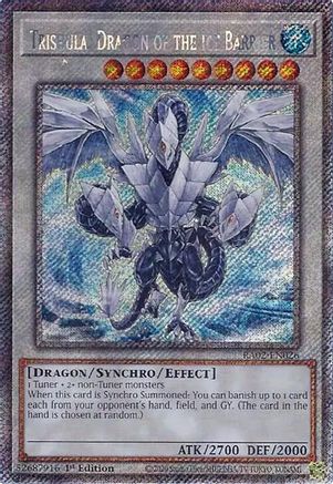 Trishula, Dragon of the Ice Barrier (Platinum Secret Rare) [RA02-EN026] Platinum Secret Rare - Trinity Hobby