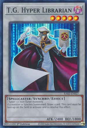 T.G. Hyper Librarian [RA02-EN027] Super Rare - Trinity Hobby