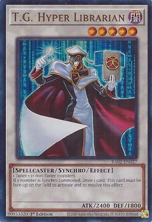 T.G. Hyper Librarian (UR) [RA02-EN027] Ultra Rare - Trinity Hobby