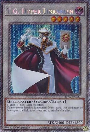 T.G. Hyper Librarian (Platinum Secret Rare) [RA02-EN027] Platinum Secret Rare - Trinity Hobby