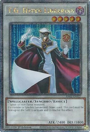 T.G. Hyper Librarian (Quarter Century Secret Rare) [RA02-EN027] Quarter Century Secret Rare - Trinity Hobby
