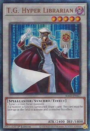 T.G. Hyper Librarian (PUR) [RA02-EN027] Prismatic Ultimate Rare - Trinity Hobby