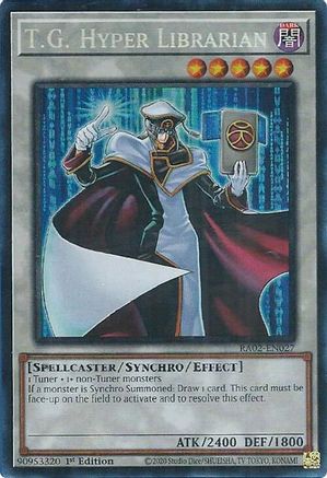 T.G. Hyper Librarian (PCR) [RA02-EN027] Prismatic Collector's Rare - Trinity Hobby